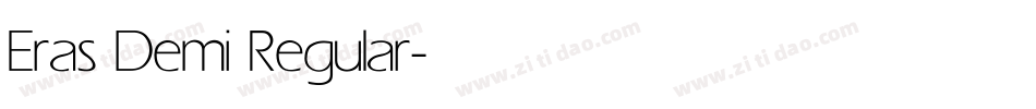 Eras Demi Regular字体转换